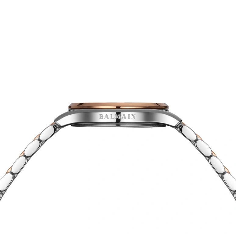 Balmain,Beleganza 27.50mm,27.50mm,Stainless Steel,Pink Red,Quartz,Day,Sapphire,Crystal Glass,B8348,B8348.33.46