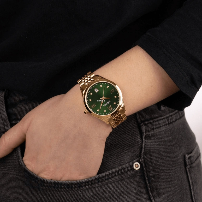 Balmain,Classic R 34mm,34mm,Stainless Steel,Green,Quartz,Day,Sapphire,Crystal Glass,B4310,B4310.31.75