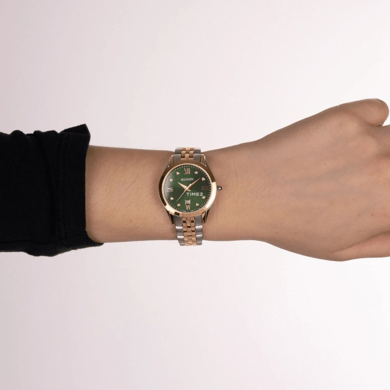 Balmain,Classic R 30mm,30mm,Stainless Steel,Green,Quartz,Day,26280hours,B4112,B4112.31.75