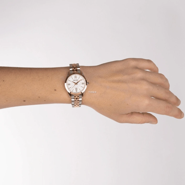 Balmain,Classic R 30mm,30mm,Stainless Steel,White,Quartz,Day,Sapphire,Crystal Glass,B4118,B4118.31.12