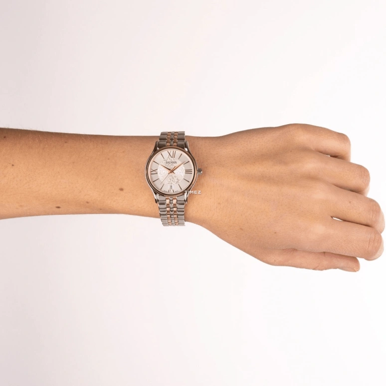 Balmain,Beleganza 32mm,32mm,Stainless Steel,Silver,Quartz,Day,Sapphire,Crystal Glass,B8358,B8358.33.18