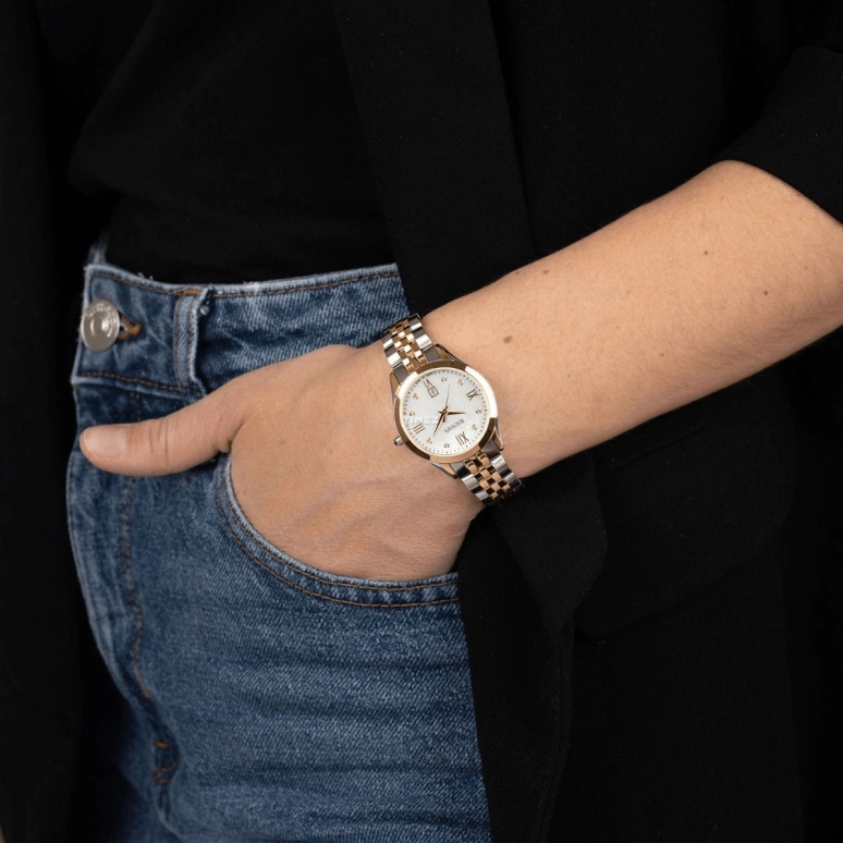 Balmain,Classic R 30mm,30mm,Stainless Steel,White,Quartz,Day,Sapphire,Crystal Glass,B4112,B4112.31.85