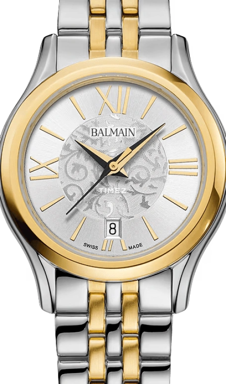 Balmain,Beleganza 27.50mm,27.50mm,Stainless Steel,Silver,Quartz,Day,Sapphire,Crystal Glass,B8342,B8342.39.18