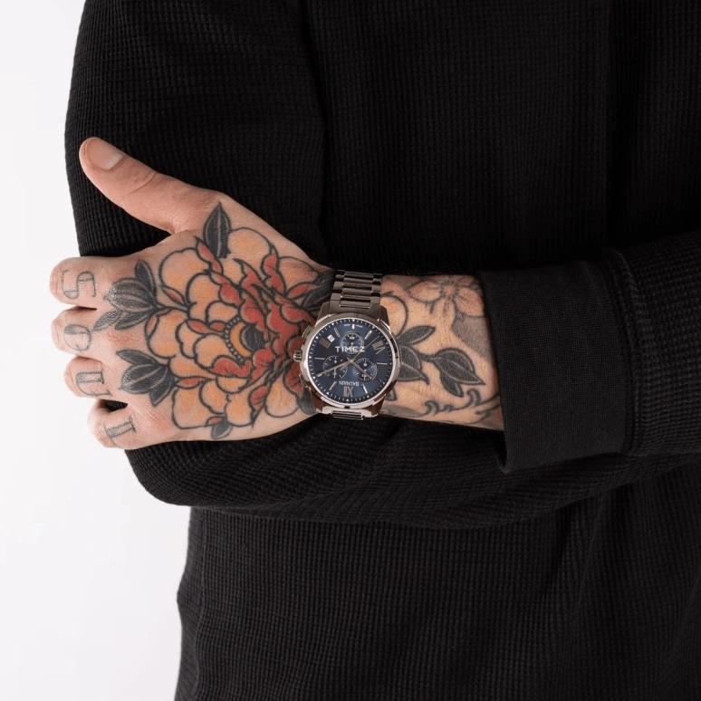 Balmain,Madrigal 42mm,42mm,Stainless Steel,Blue,Quartz,Chronograph,Day,B7481,B7481.33.92