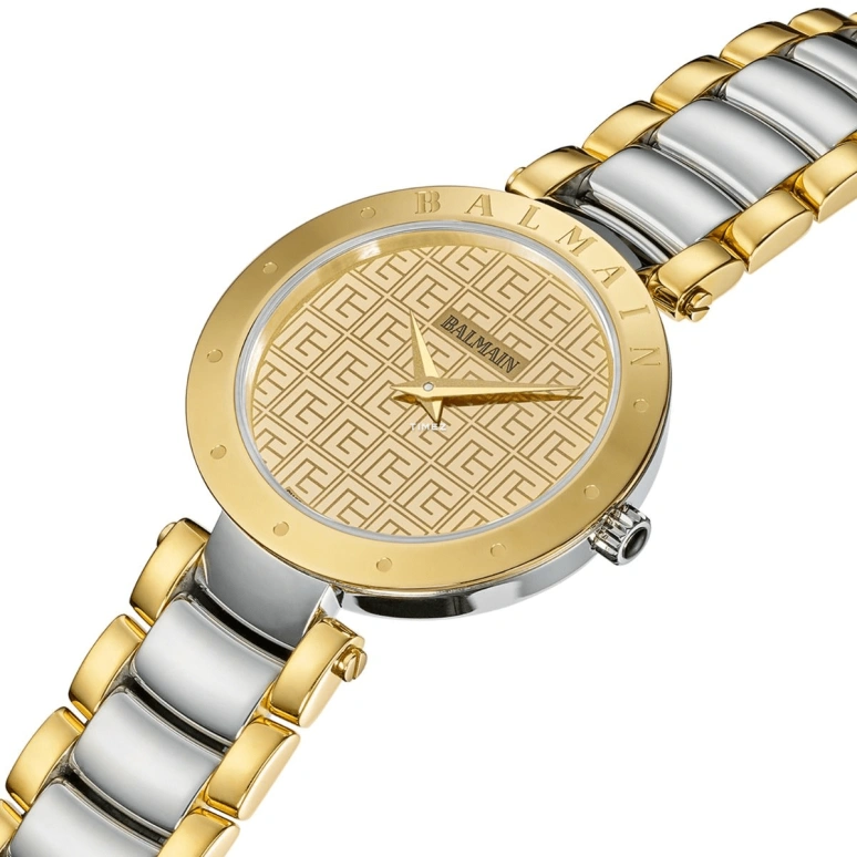 Balmain,Balmainia 33mm,33mm,Stainless Steel,Gold,Quartz,Sapphire,Crystal Glass,Round,B4252,B4252.39.27