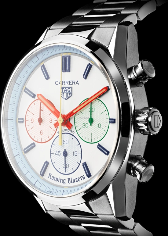 Bamford Watch Department,Other 42mm,42mm,Stainless Steel,White,Automatic,Chronograph,Sapphire,Crystal Glass,BWD,BWD-WES-TAG-CAR-YG-1