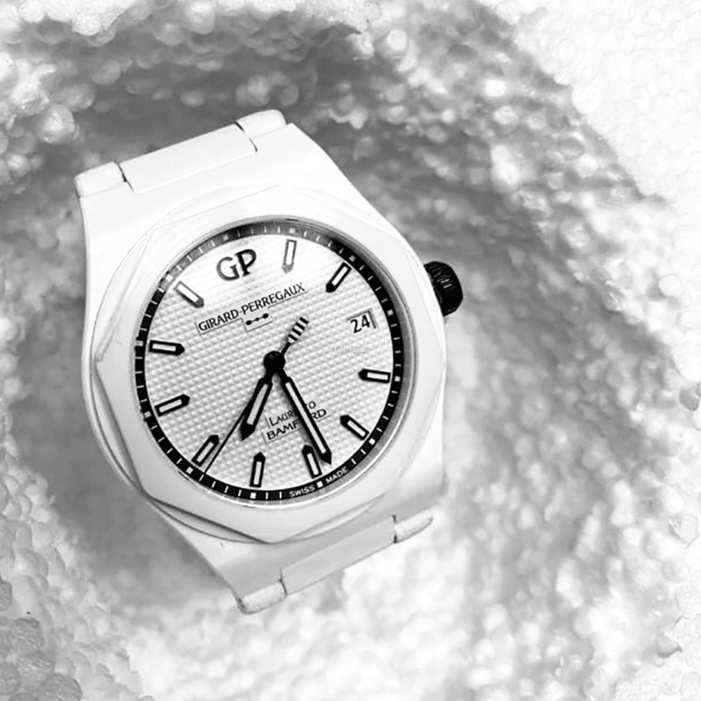 Bamford Watch Department,Other 38mm,38mm,Ceramic,White,Automatic,Day,46hours,BWD,BWD-COL-GP-LA-GHOST-C