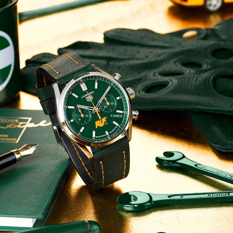Bamford Watch Department,Other 42mm,42mm,Stainless Steel,Green,Automatic,Chronograph,Sapphire,Crystal Glass,BWD,BWD-RUF-TAG-CAR