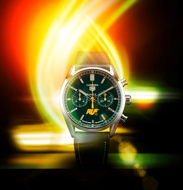 Bamford Watch Department,Other 42mm,42mm,Stainless Steel,Green,Automatic,Chronograph,Sapphire,Crystal Glass,BWD,BWD-RUF-TAG-CAR
