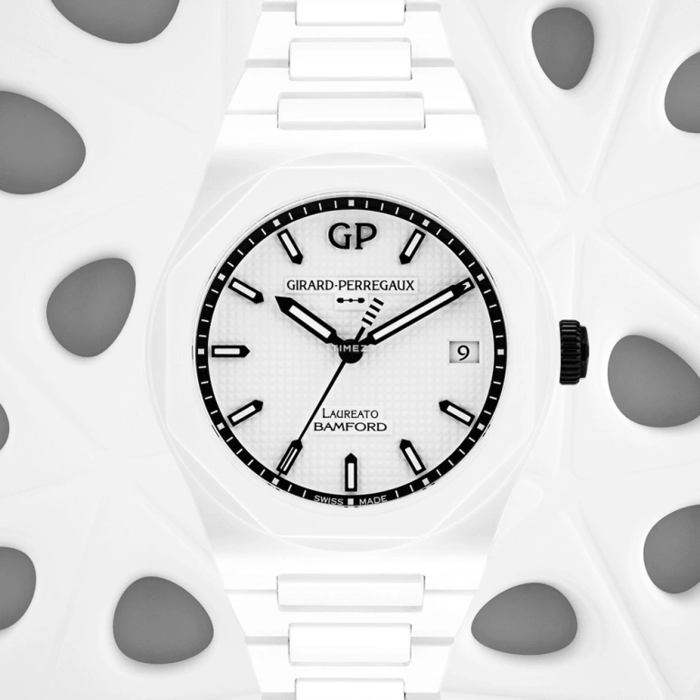 Bamford Watch Department,Other 38mm,38mm,Ceramic,White,Automatic,Day,46hours,BWD,BWD-COL-GP-LA-GHOST-C