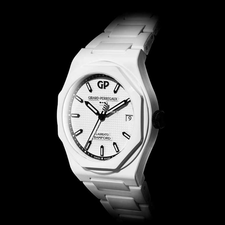 Bamford Watch Department,Other 38mm,38mm,Ceramic,White,Automatic,Day,46hours,BWD,BWD-COL-GP-LA-GHOST-C