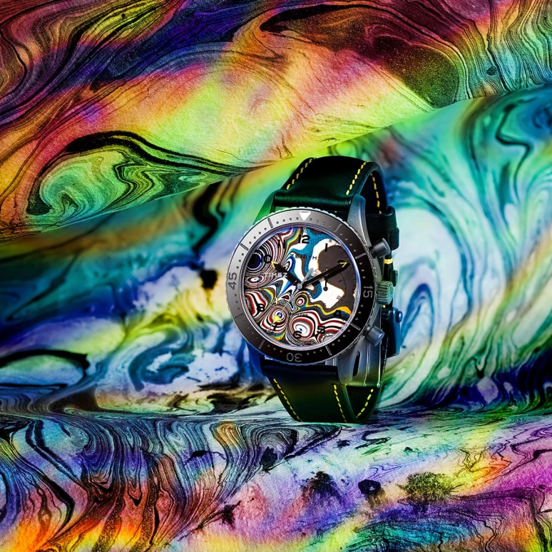 Bamford Watch Department,Other 43mm,43mm,Stainless Steel,Multi-Color,Automatic,Chronograph,Sapphire,Crystal Glass,BWD,BWD-ZEN-TIPO-CP2-FORDITE-LE