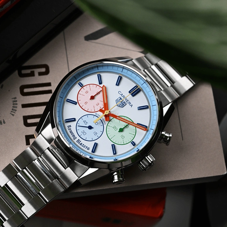 Bamford Watch Department,Other 42mm,42mm,Stainless Steel,White,Automatic,Chronograph,Sapphire,Crystal Glass,BWD,BWD-WES-TAG-CAR-YG-1