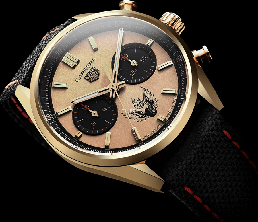 Bamford Watch Department,Other 42mm,42mm,Yellow Gold,Brown,Automatic,Chronograph,Sapphire,Crystal Glass,BWD,BWD-WES-TAG-CAR-YG