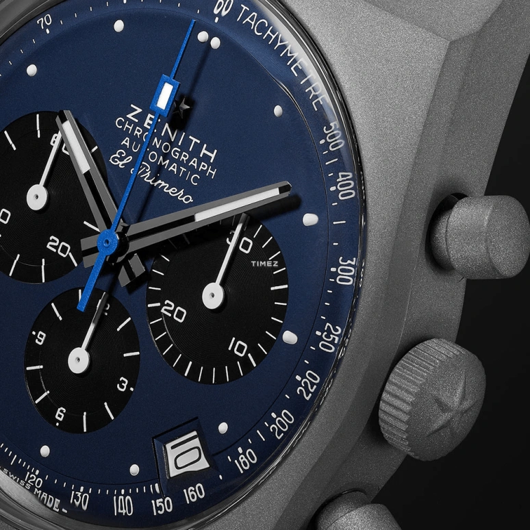Bamford Watch Department,Other 37mm,37mm,Titanium,Blue,Black,Automatic,Chronograph,Day,BWD,BWD-ZEN-LE-384-REVIVAL