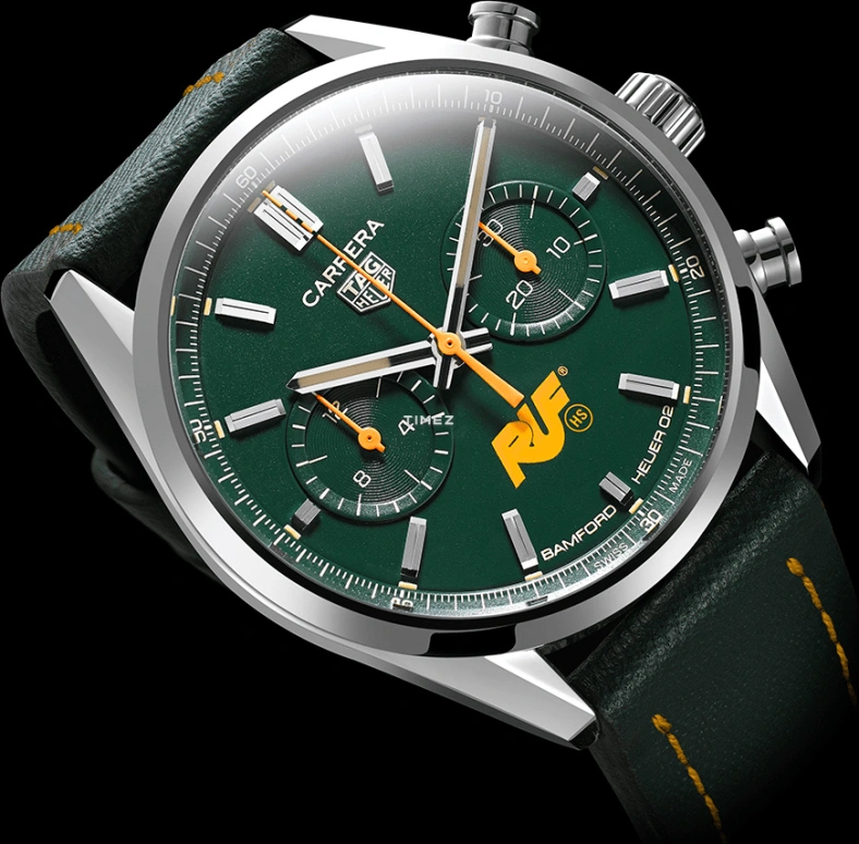 Bamford Watch Department,Other 42mm,42mm,Stainless Steel,Green,Automatic,Chronograph,Sapphire,Crystal Glass,BWD,BWD-RUF-TAG-CAR