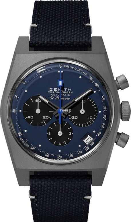 Bamford Watch Department,Other 37mm,37mm,Titanium,Blue,Black,Automatic,Chronograph,Day,BWD,BWD-ZEN-LE-384-REVIVAL