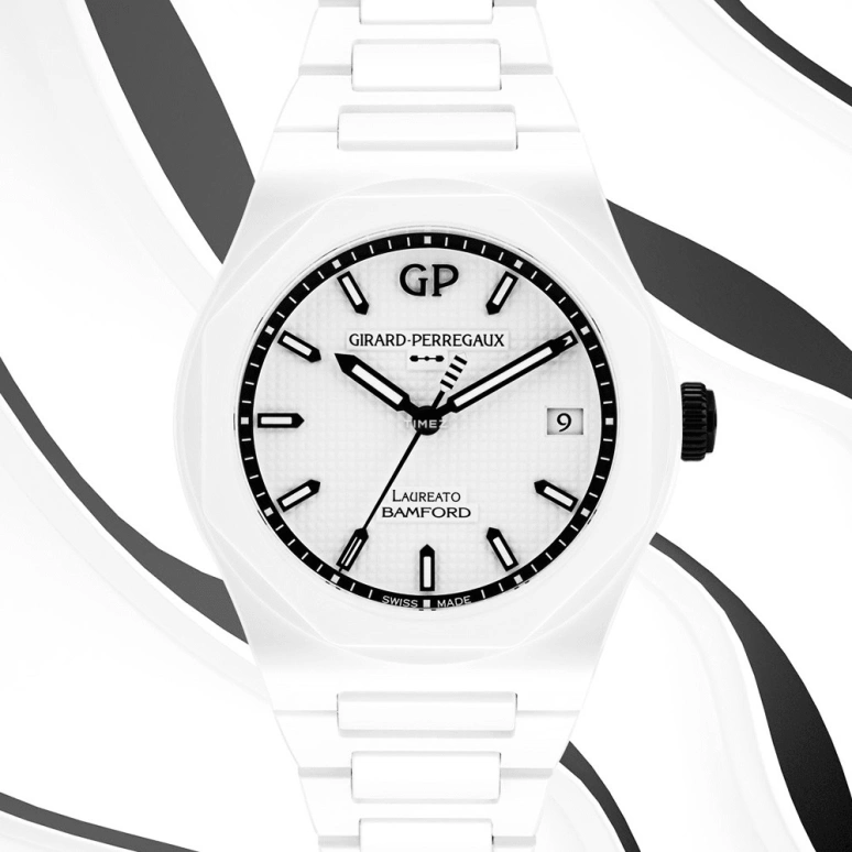 Bamford Watch Department,Other 38mm,38mm,Ceramic,White,Automatic,Day,46hours,BWD,BWD-COL-GP-LA-GHOST-C