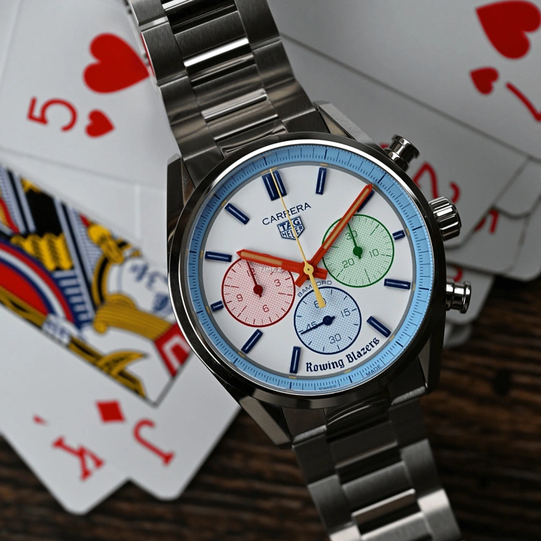 Bamford Watch Department,Other 42mm,42mm,Stainless Steel,White,Automatic,Chronograph,Sapphire,Crystal Glass,BWD,BWD-WES-TAG-CAR-YG-1