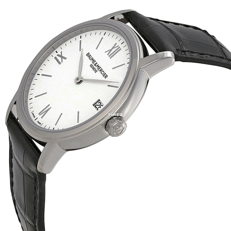 Baume & Mercier,Classima 33mm,33mm,Stainless Steel,White,Quartz,Day,Sapphire,Crystal Glass,10148