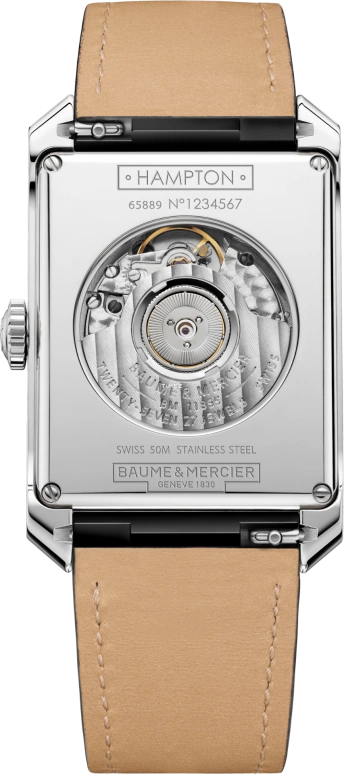 Baume & Mercier,Hampton 31x48.10mm,31x48.10mm,Stainless Steel,Silver,Automatic,Day,Sapphire,Crystal Glass,10528