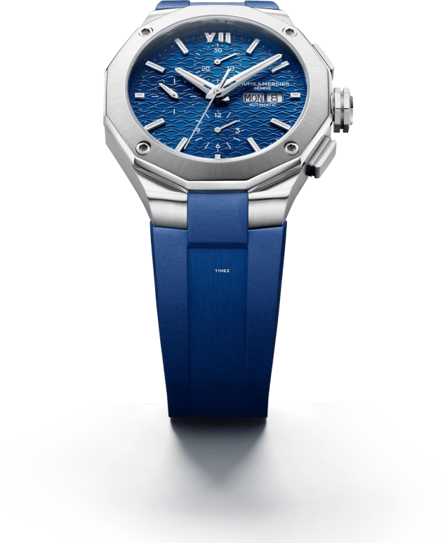 Baume & Mercier,Riviera 43mm,43mm,Stainless Steel,Blue,Automatic,Chronograph,Date,Day,10623