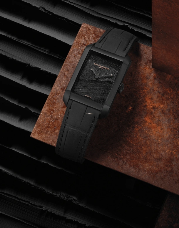 Baume & Mercier,Hampton 31x48.10mm,31x48.10mm,Stainless Steel,Black,Automatic,Sapphire,Crystal Glass,Square,10641