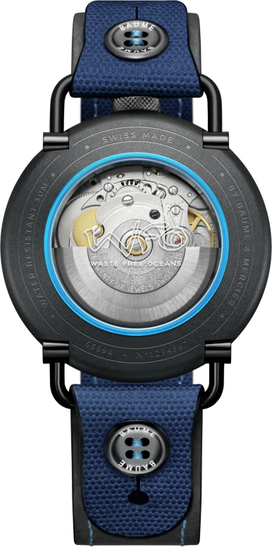 Baume & Mercier,Baume 42mm,42mm,Aluminium,Blue,Automatic,Day,Round,10680