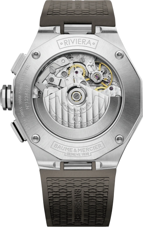 Baume & Mercier,Riviera 43.06x36.47mm,43.06x36.47mm,Titanium,Grey,Automatic,Chronograph,Date,Day,10722