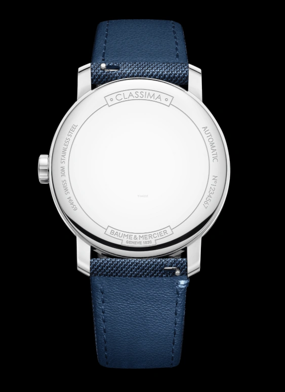 Baume & Mercier,Classima 42.10x39.05mm,42.10x39.05mm,Stainless Steel,Blue,Automatic,Dule Time,Sapphire,Crystal Glass,10734