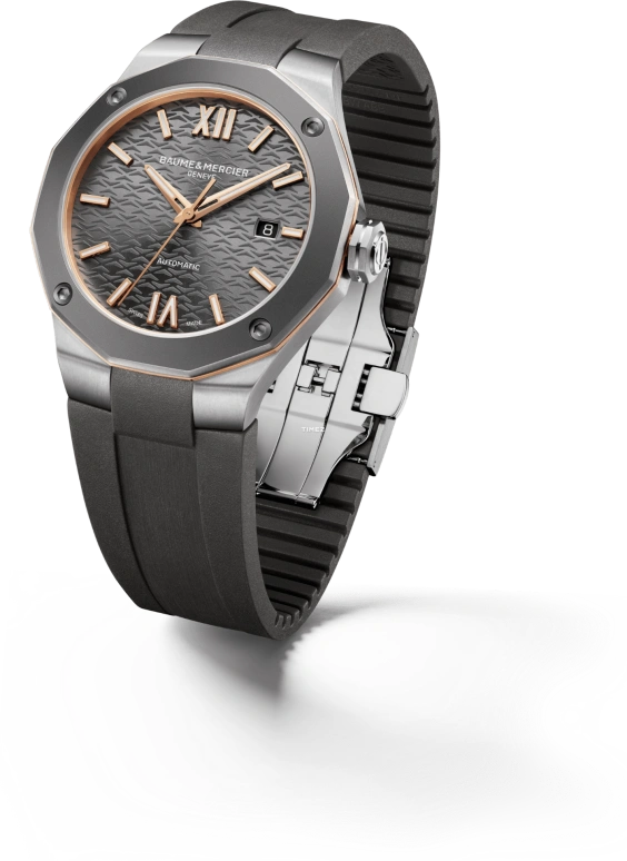 Baume & Mercier,Riviera 42mm,42mm,Stainless Steel,Grey,Automatic,Day,Sapphire,Crystal Glass,10660