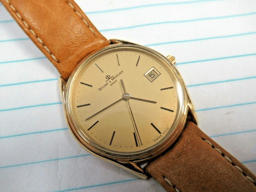Baume & Mercier,Classima 40mm,40mm,Stainless Steel,Champagne,Automatic,Day,Sapphire,Crystal Glass,10295