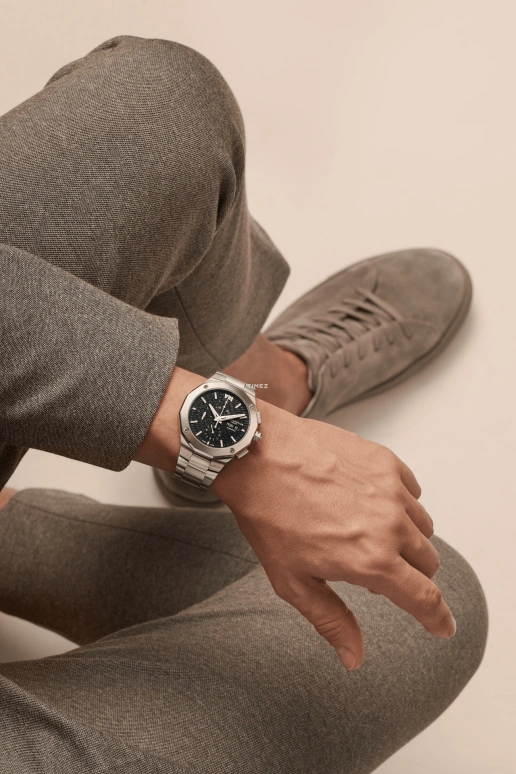 Baume & Mercier,Riviera 43mm,43mm,Stainless Steel,Black,Automatic,Chronograph,Date,Day,10624