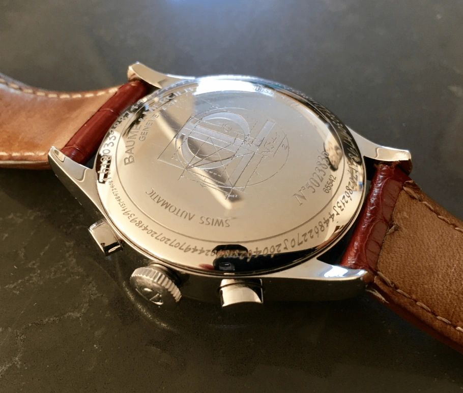 Baume & Mercier,Capeland 38mm,38mm,Stainless Steel,Black,Automatic,Chronograph,Day,8620