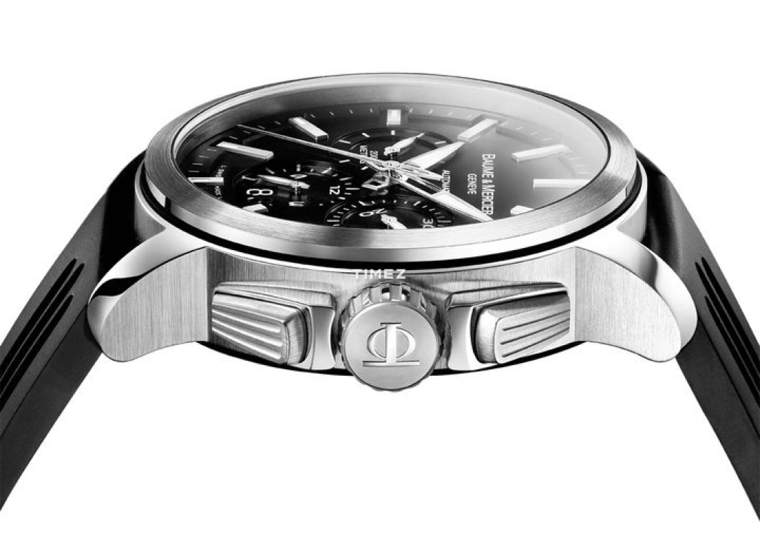 Baume & Mercier,Baume 44mm,44mm,Stainless Steel,Black,Automatic,Chronograph,Day,8852