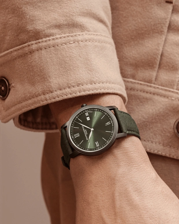 Baume & Mercier,Classima 42mm,42mm,Stainless Steel,Green,Quartz,Day,Sapphire,Crystal Glass,10766