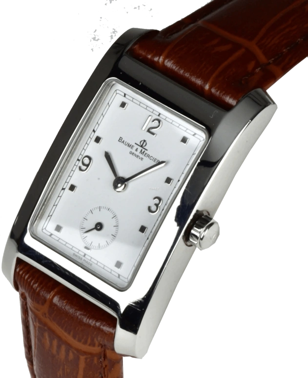Baume & Mercier,Clifton 30mm,30mm,Stainless Steel,Silver,Automatic,Sapphire,Crystal Glass,Rectangular,10283