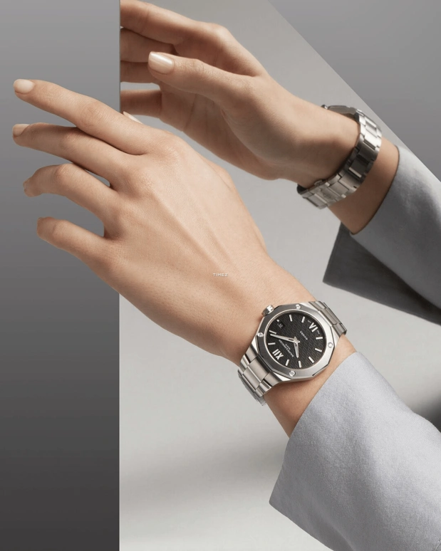 Baume & Mercier,Riviera 36mm,36mm,Stainless Steel,Black,Quartz,Day,Sapphire,Crystal Glass,10724
