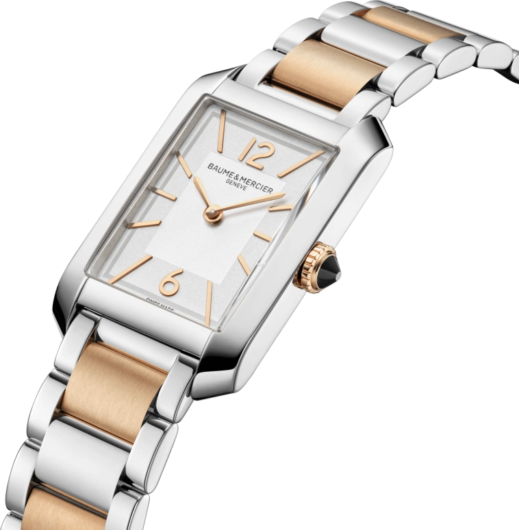 Baume & Mercier,Hampton 22.20x34.90mm,22.20x34.90mm,Stainless Steel,White,Quartz,Sapphire,Crystal Glass,Rectangular,10751