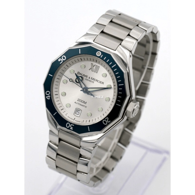 Baume & Mercier,Classima 40mm,40mm,Stainless Steel,Grey,Automatic,Day,Sapphire,Crystal Glass,8779