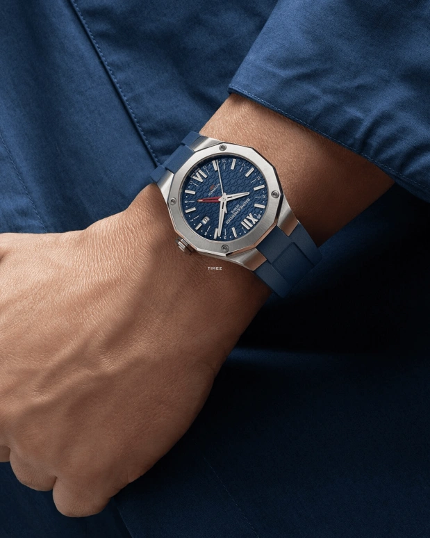 Baume & Mercier,Riviera 42.10x39.05mm,42.10x39.05mm,Stainless Steel,Blue,Automatic,Day,Dule Time,10659