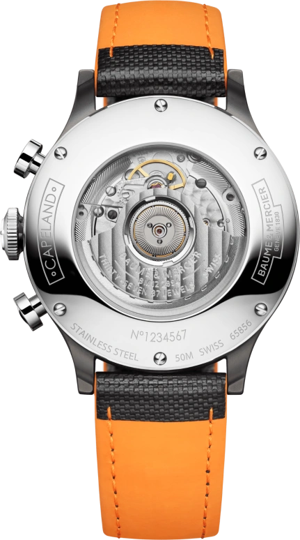 Baume & Mercier,Capeland 42mm,42mm,Stainless Steel,Black,Automatic,Chronograph,Day,10451