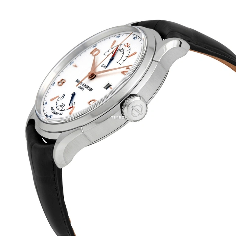 Baume & Mercier,Clifton 45.50mm,45.50mm,Stainless Steel,White,Automatic,Day,Power Reserve Indicator,Dule Time,10421