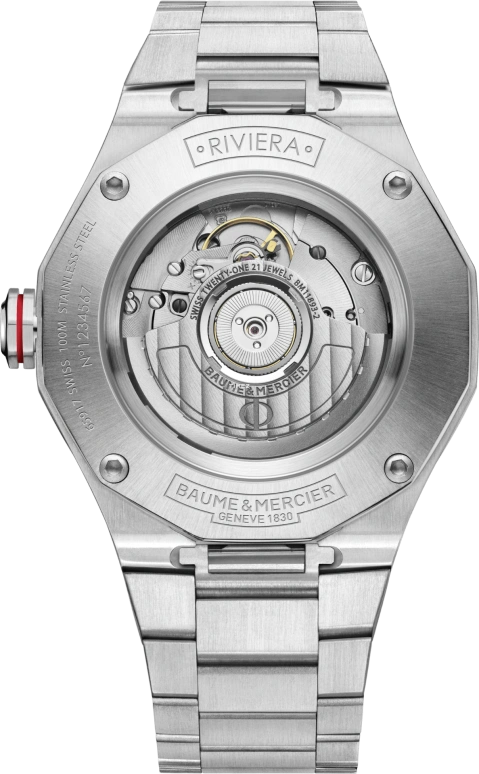 Baume & Mercier,Riviera 42.10x39.05mm,42.10x39.05mm,Stainless Steel,Silver,Automatic,Day,Dule Time,10658