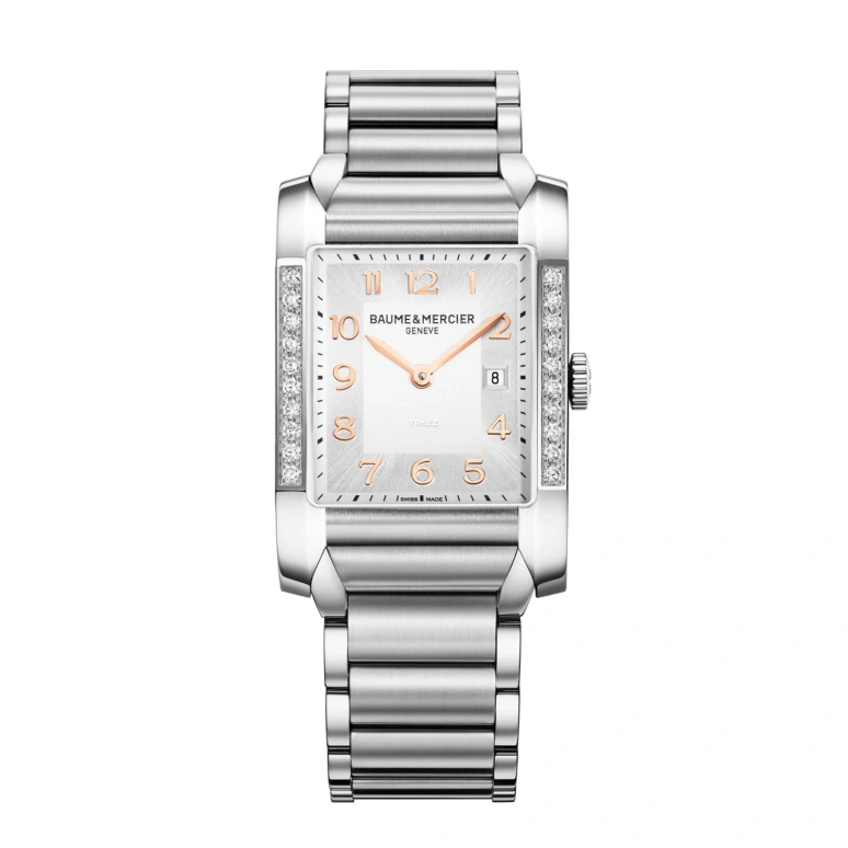 Baume & Mercier,Hampton 27.50mm,27.50mm,Stainless Steel,Silver,Quartz,Day,26280hours,10023