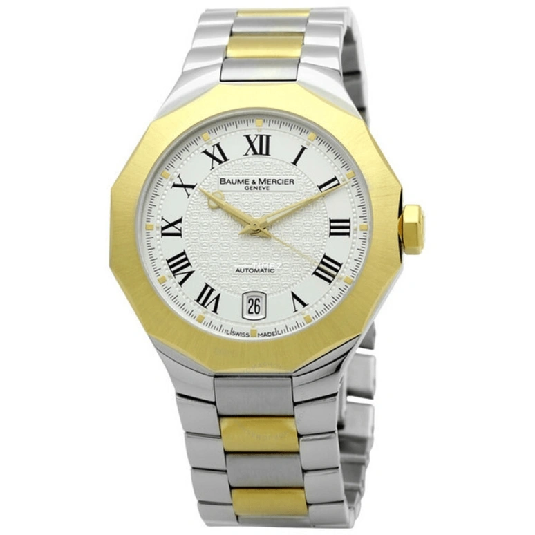 Baume & Mercier,Riviera 38mm,38mm,Stainless Steel,White,Automatic,Day,Sapphire,Crystal Glass,8598