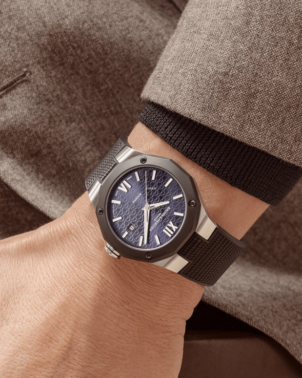 Baume & Mercier,Riviera 42mm,42mm,Stainless Steel,Blue,Automatic,Day,Sapphire,Crystal Glass,10768