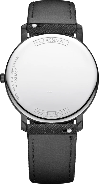 Baume & Mercier,Classima 39mm,39mm,Stainless Steel,Black,Quartz,Day,Sapphire,10762