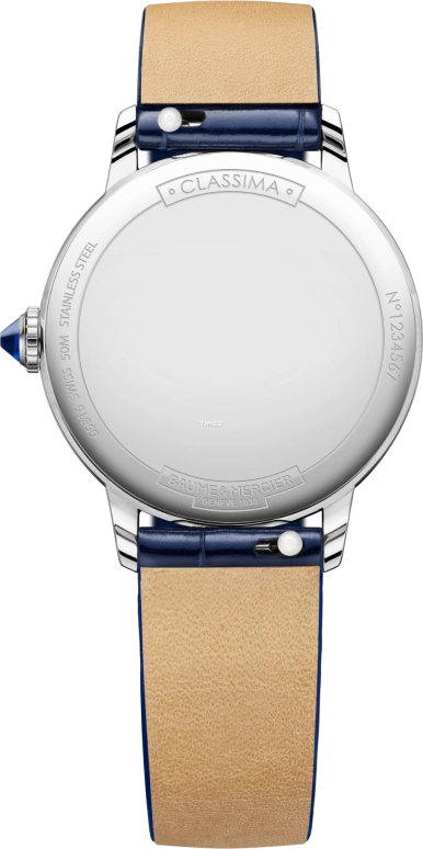 Baume & Mercier,Classima 31mm,31mm,Stainless Steel,Blue,Quartz,Moonphase,Day,10804