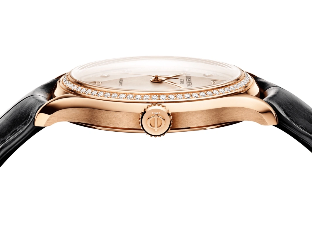 Baume & Mercier,Clifton 39mm,39mm,Pink Gold,Silver,Automatic,Day,Sapphire,Crystal Glass,10194